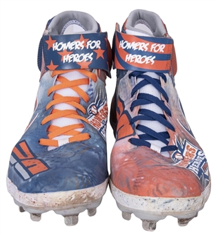2021 Pete Alonso Game Used Cleats Worn During Record Breaking Home Run Derby Winning Performance (MLB Authenticated) - 100% of Proceeds Donated to the Homers for Heroes
